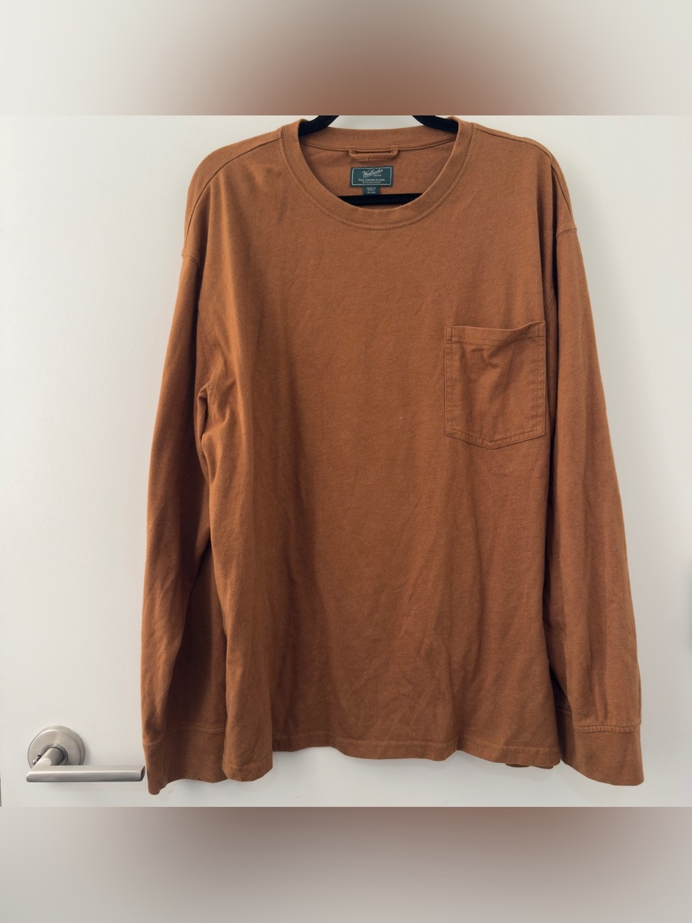 Woolrich Green Label Collection Long Sleeve Pocket Tee Size Extra Large XL
